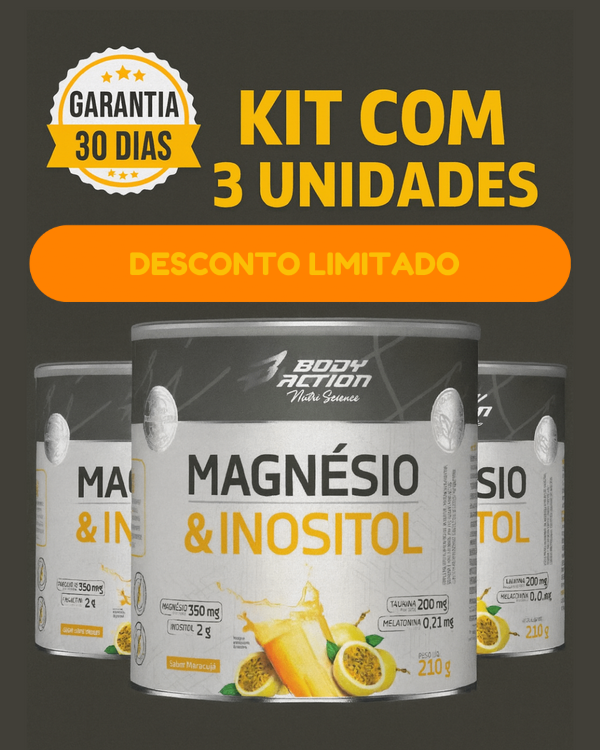 Magnésio & Inositol | 210g - Bodyaction